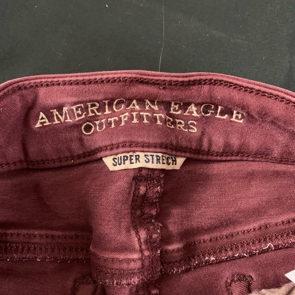 American eagle burgundy jean shorts - Picture 5 of 5